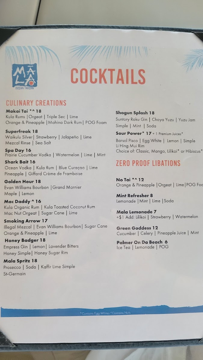 Mala Ocean Tavern Menu - Image 5
