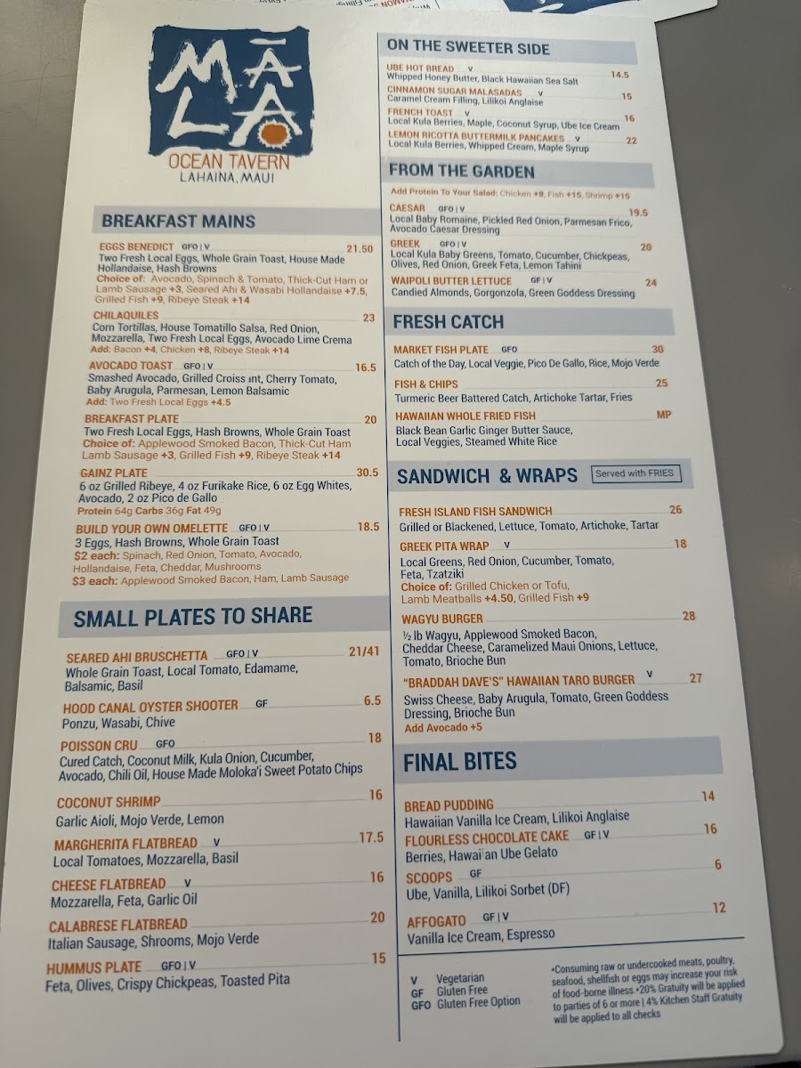 Mala Ocean Tavern Menu - Image 6